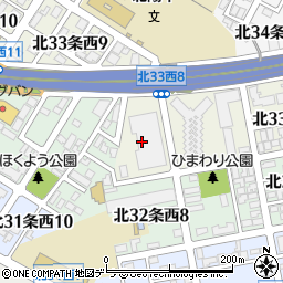 北海道札幌市北区北３３条西8丁目周辺の地図