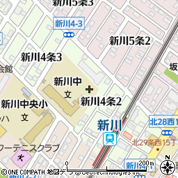 北海道札幌市北区新川４条2丁目6周辺の地図