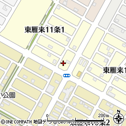 北海道札幌市東区東雁来１１条1丁目8-2周辺の地図