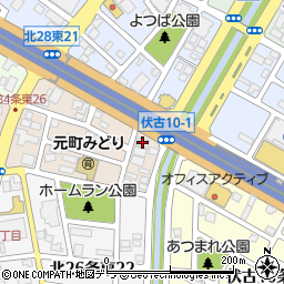 アイゼン札幌新道店倉庫周辺の地図