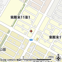 北海道札幌市東区東雁来１１条1丁目8-5周辺の地図