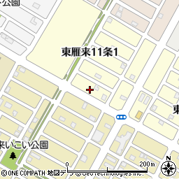 北海道札幌市東区東雁来１１条1丁目2周辺の地図