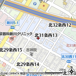 北海道札幌市北区北３１条西13丁目6周辺の地図