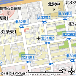 ｃｈａｃｈａ北３２条周辺の地図