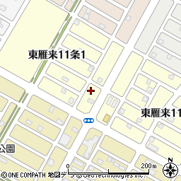 北海道札幌市東区東雁来１１条1丁目8-6周辺の地図