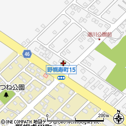 ローソン江別野幌寿町店周辺の地図