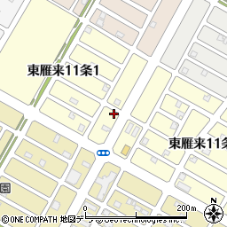 北海道札幌市東区東雁来１１条1丁目8-11周辺の地図