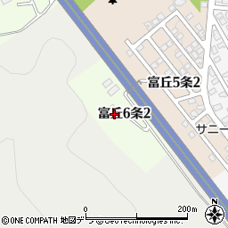 〒006-0016 北海道札幌市手稲区富丘六条の地図
