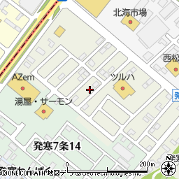シティハイム発寒弐番館周辺の地図