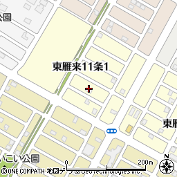北海道札幌市東区東雁来１１条1丁目3周辺の地図