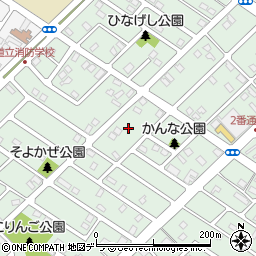 北海道江別市野幌代々木町4周辺の地図