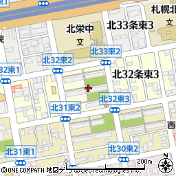 北海道札幌市東区北３２条東2丁目周辺の地図
