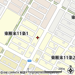北海道札幌市東区東雁来１１条1丁目7周辺の地図
