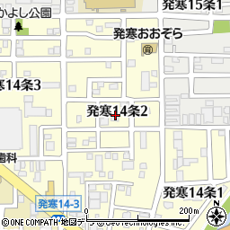 北海道札幌市西区発寒１４条2丁目8周辺の地図