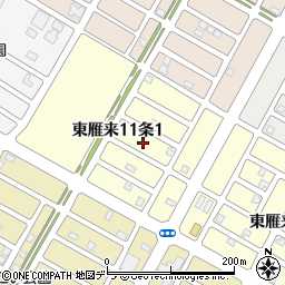 北海道札幌市東区東雁来１１条1丁目4周辺の地図