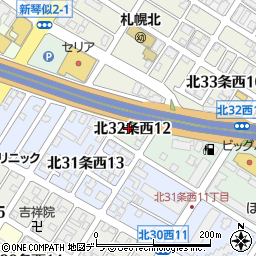 大日本紙綿株式会社　札幌支店周辺の地図
