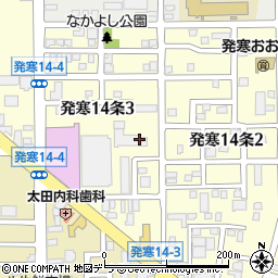 北海道札幌市西区発寒１４条周辺の地図