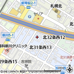 北海道札幌市北区北３１条西13丁目5周辺の地図
