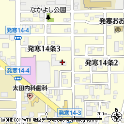 北海道札幌市西区発寒１４条周辺の地図