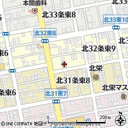 セブンイレブン札幌北３２条東８丁目店周辺の地図