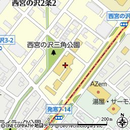 札幌トヨタ自動車宮の沢店周辺の地図