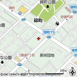セブンイレブン江別錦町店周辺の地図