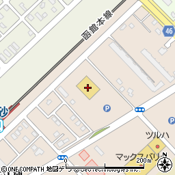 マルハン江別店周辺の地図