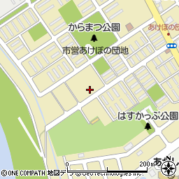 江別市　あけぼのパークゴルフ場周辺の地図