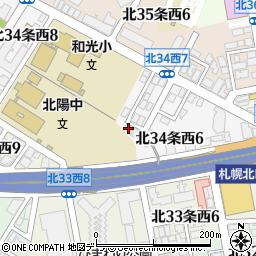 Ｎ３４周辺の地図