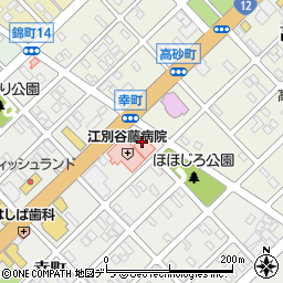 江別谷藤病院周辺の地図