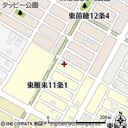 北海道札幌市東区東雁来１１条1丁目6-5周辺の地図