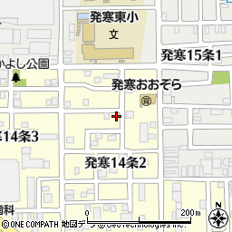 北海道札幌市西区発寒１４条2丁目周辺の地図