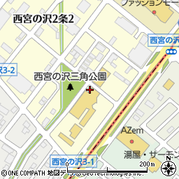 北海道札幌市手稲区西宮の沢２条1丁目周辺の地図