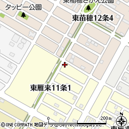 北海道札幌市東区東雁来１１条1丁目6-3周辺の地図