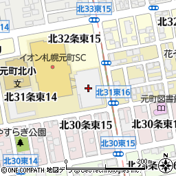 イオン札幌元町ショッピングセンター立体駐車場周辺の地図