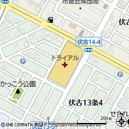 サンドラッグ伏古店周辺の地図