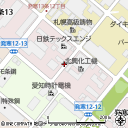 北海道札幌市西区発寒１２条12丁目周辺の地図