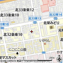 北海道札幌市東区北３２条東12丁目周辺の地図