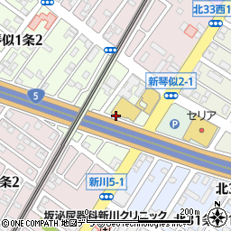 北海道札幌市北区新琴似１条1丁目周辺の地図