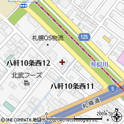 ディアネス札幌周辺の地図