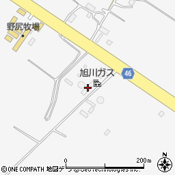 旭川ガス株式会社　江別供給所周辺の地図