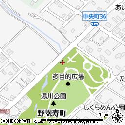 湯川公園トイレ１周辺の地図