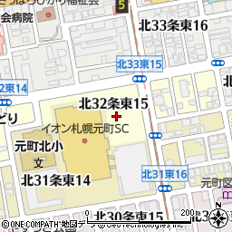 北海道札幌市東区北３２条東15丁目周辺の地図