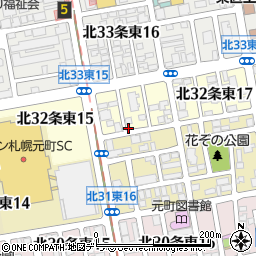 パークネット札幌北３２東１６駐車場周辺の地図