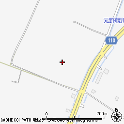 北海道江別市元野幌周辺の地図