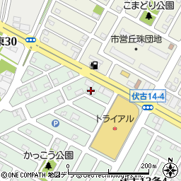 北友　伏古工場周辺の地図