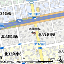 三ッ輪トーヨータイヤ株式会社　札幌営業所周辺の地図