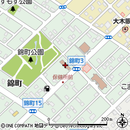 江別保健所周辺の地図