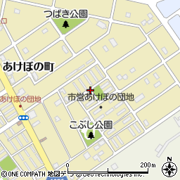 北海道江別市あけぼの町周辺の地図