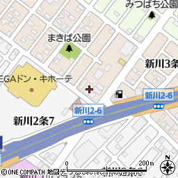 北洋銀行新川中央支店周辺の地図